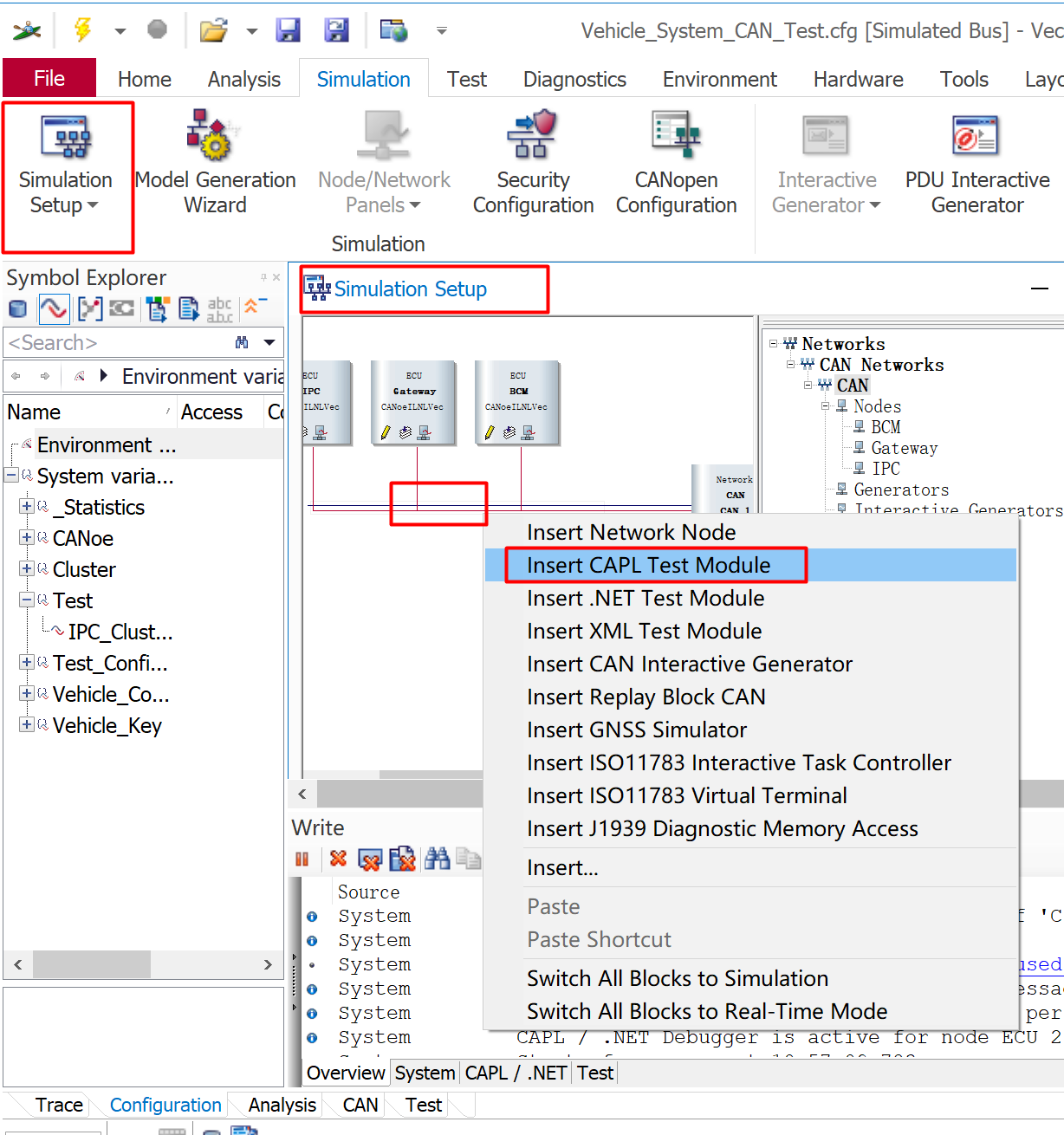 Canoe Test: 2 creation methods of Capl Test Module - Programmer Sought