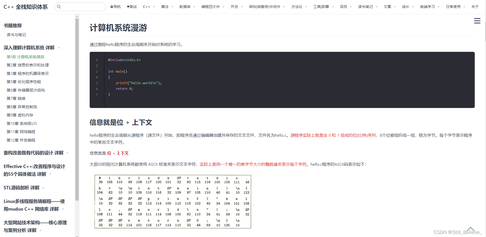 C++全栈知识体系 2.0