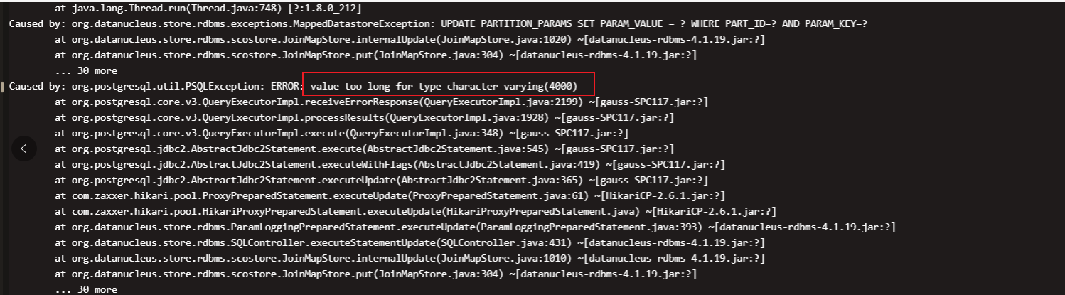 put-request-failed-insert-into-partition-params-param-value