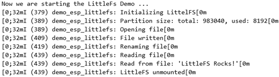 ESP32文件系统esp_littlefs实例