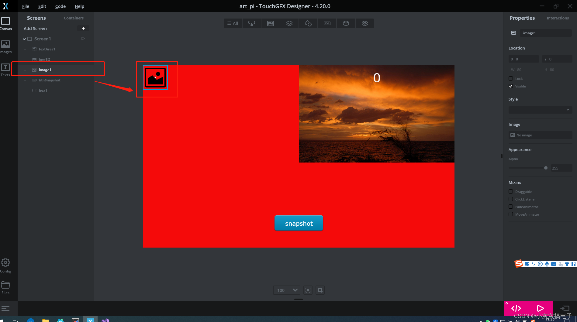 touchGFX综合学习四、touchGFX使用SnapshotWidget进行截图_touchgfx 截屏CSDN博客