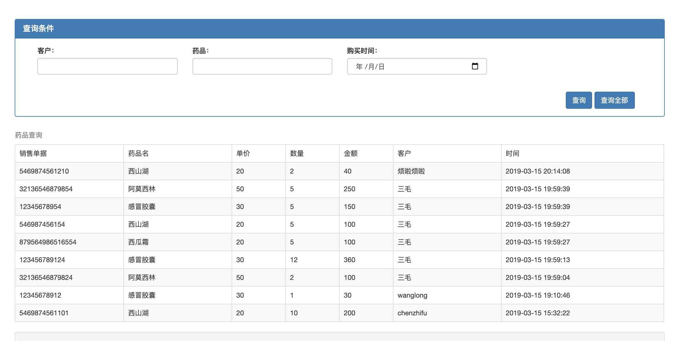 Java项目:医药进销存管理系统(java+SpringBoot+HTML+Echarts+JQuery+maven+mysql)