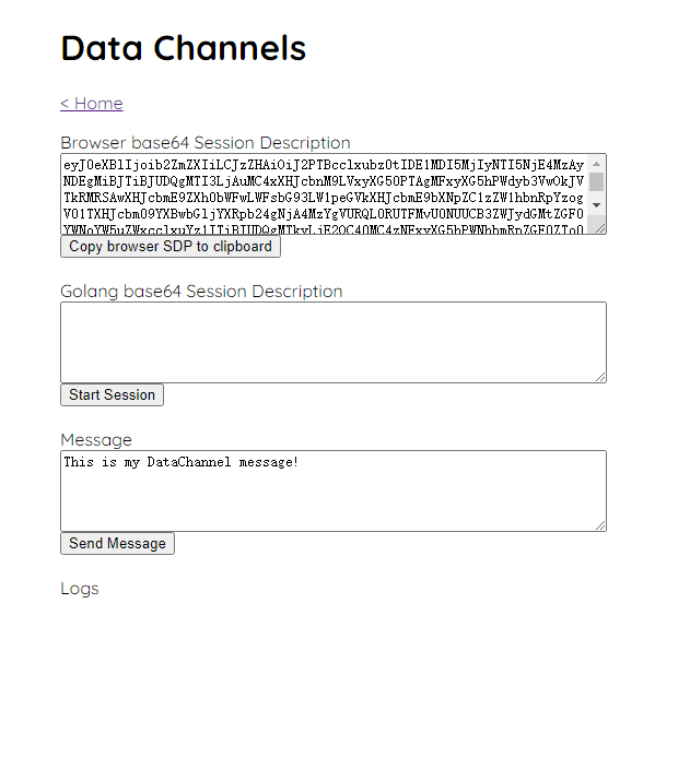 Webrtc入门：14.pion Webrtc中Data Channels示例_pion Ion Webrtc-CSDN博客