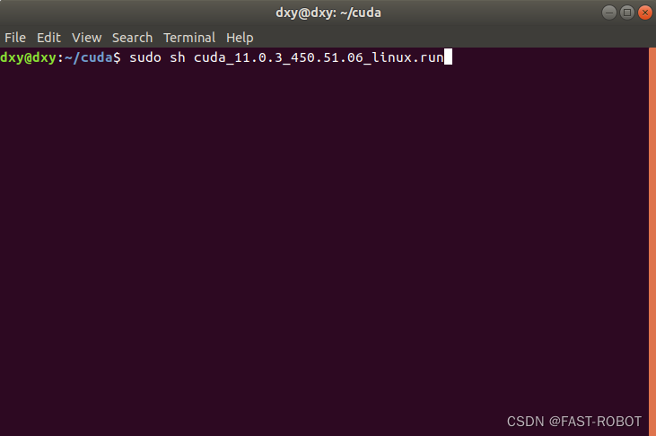 ubuntu18.04安装cuda和cudnn