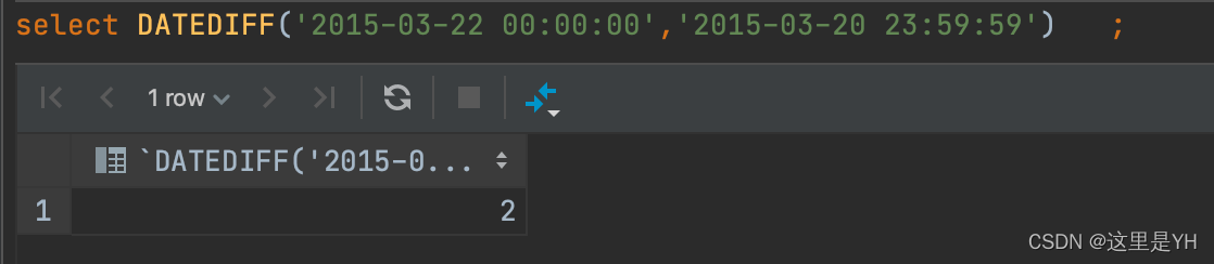 MYSQL DATEDIFF TIMESTAMPDIFF Datediff YH CSDN