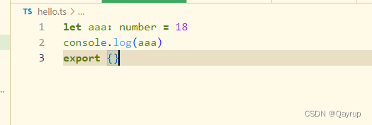 typescript错误代码 error TS2451: 无法重新声明块范围变量“age”。ts(2451)