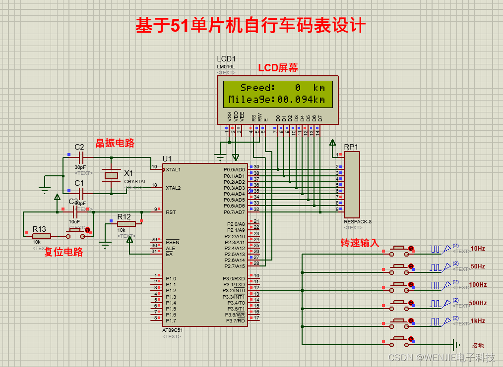 基于51单片机自行车码表设计_WENJIE电子科技的博客-CSDN博客