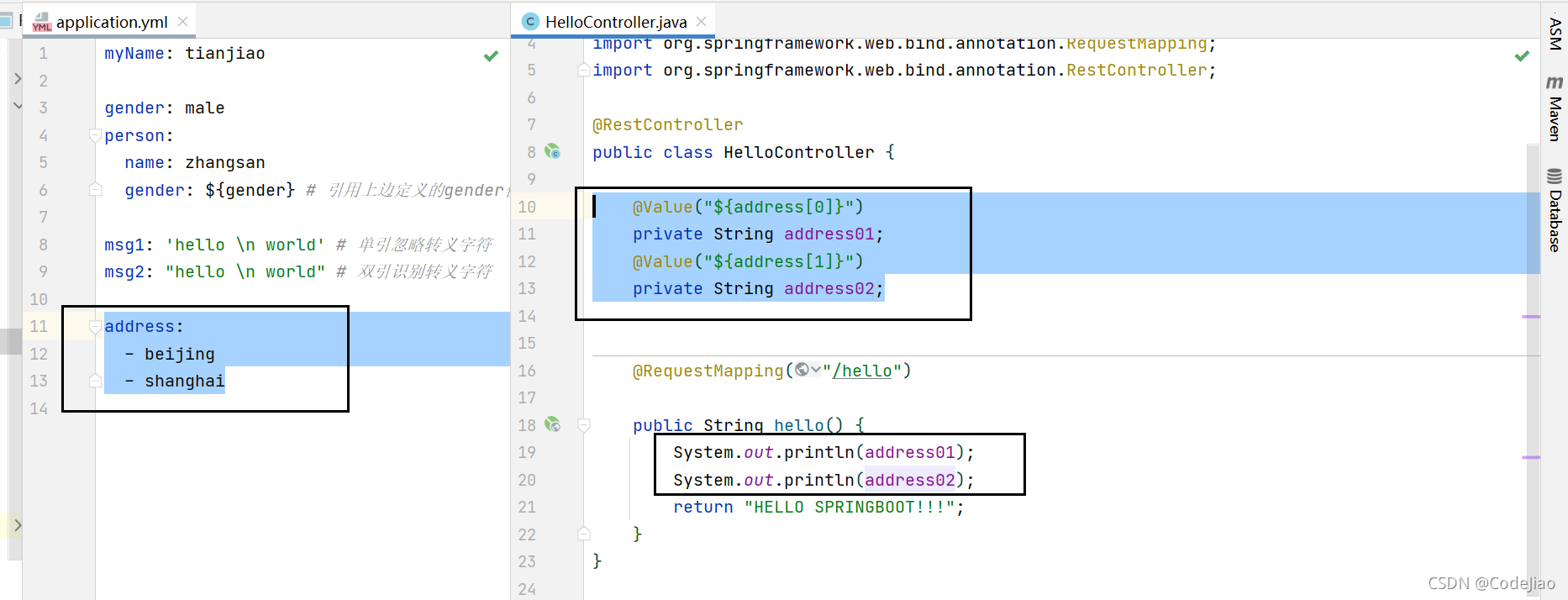 SpringBoot Yaml Properties Spring Boot