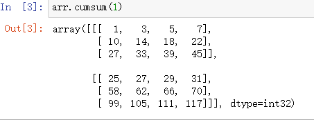 Numpy函数cumsum之分分钟理解