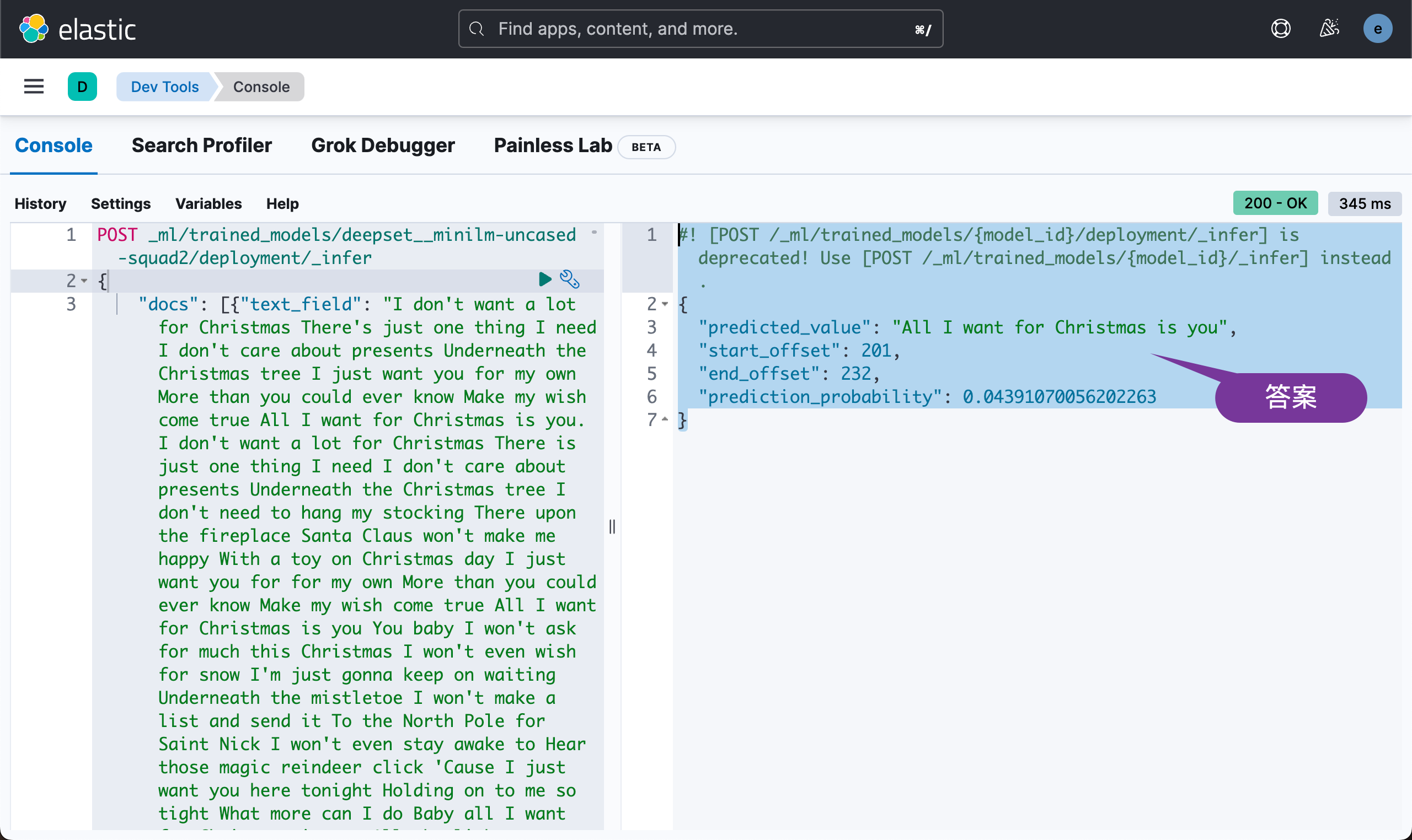 Elasticsearch：使用 NLP 问答模型与你喜欢的圣诞歌曲交谈