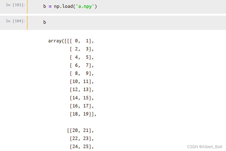 4.3 - load a.npy