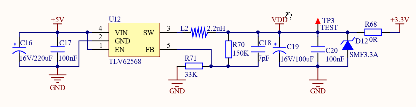 【同步降压DC-DC】TLV62568 转换器