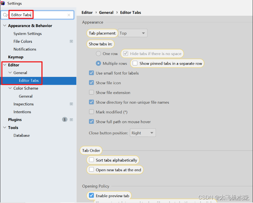 IntelliJ IDEA设置打开文件tab窗口多行展示_idea打开多个文件多排显示-CSDN博客