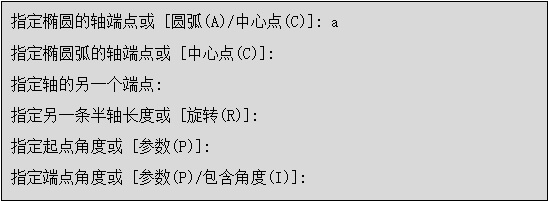 AUTOCAD——椭圆与椭圆弧命令