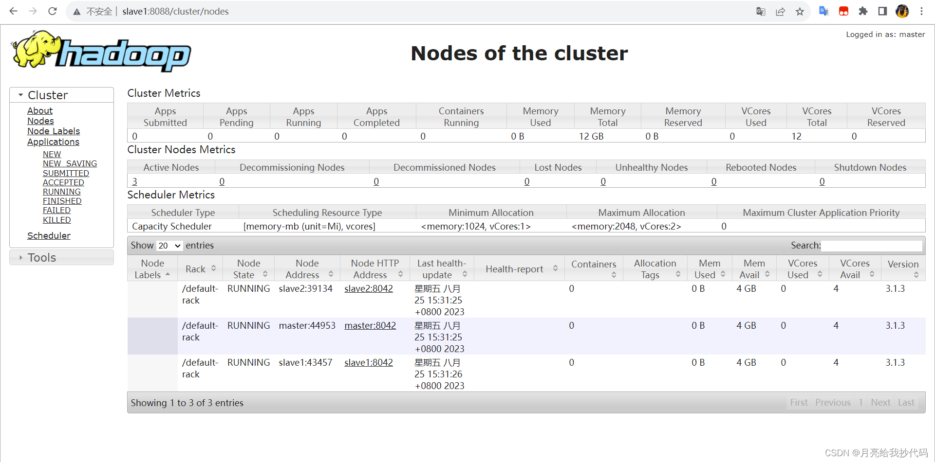 Hadoop Yarn 核心调优参数