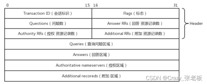 DNS协议报文格式