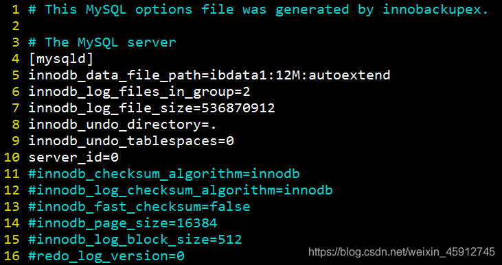实际我做的时候只是注释了server_uuid和master_key_id,并修改了serverid=2