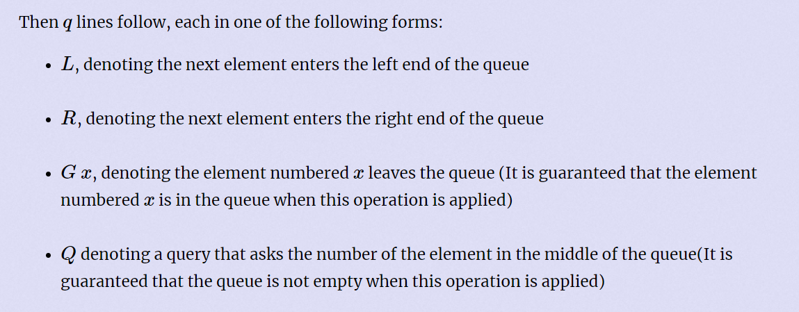 HDU - 7072 Boring data structure problem 双端队列 + 思维