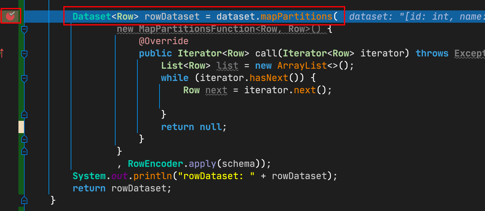 Spark dataset.mapPartitions debug到mapPartitions 的函数体_IT-Billy的博客-CSDN博客_dataset.map如何debug