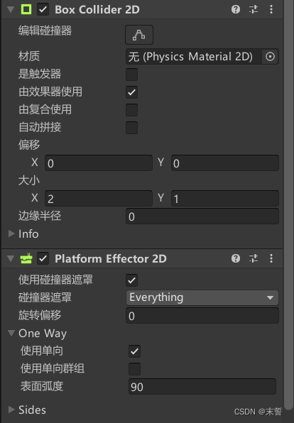 unity中实现经典的2d横版单向跳跃平台