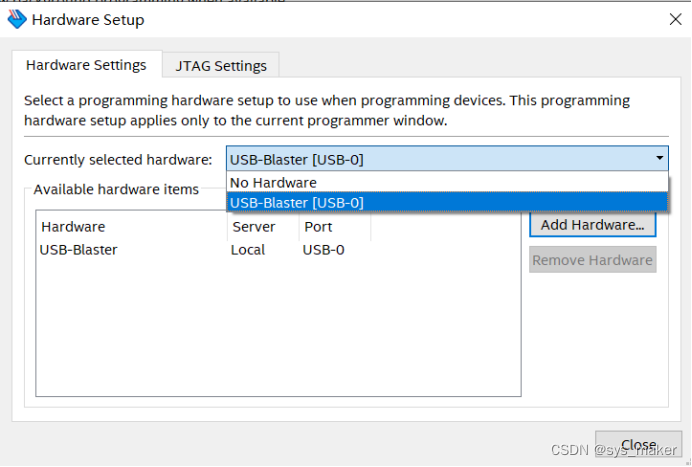 Quartus II安装下载驱动