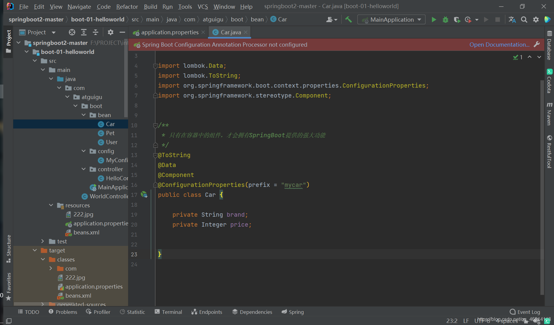 Spring Boot Configuration Annotion Processor Not Configured error ...