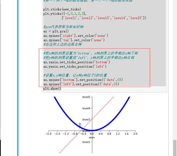 matplotlib设置坐标轴