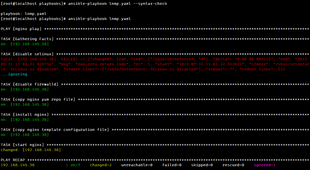 【Ansible】Ansible自动化运维工具之playbook剧本搭建LNMP架构