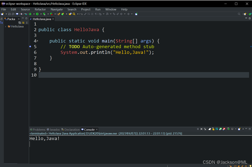 用Eclipse开发Java应用程序_用eclipse写java程序步骤-CSDN博客