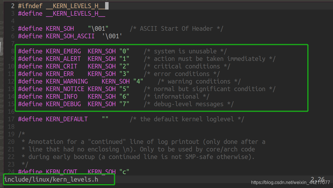 Kernel Log Level Linux内核中的打印_linux内核打印-CSDN博客