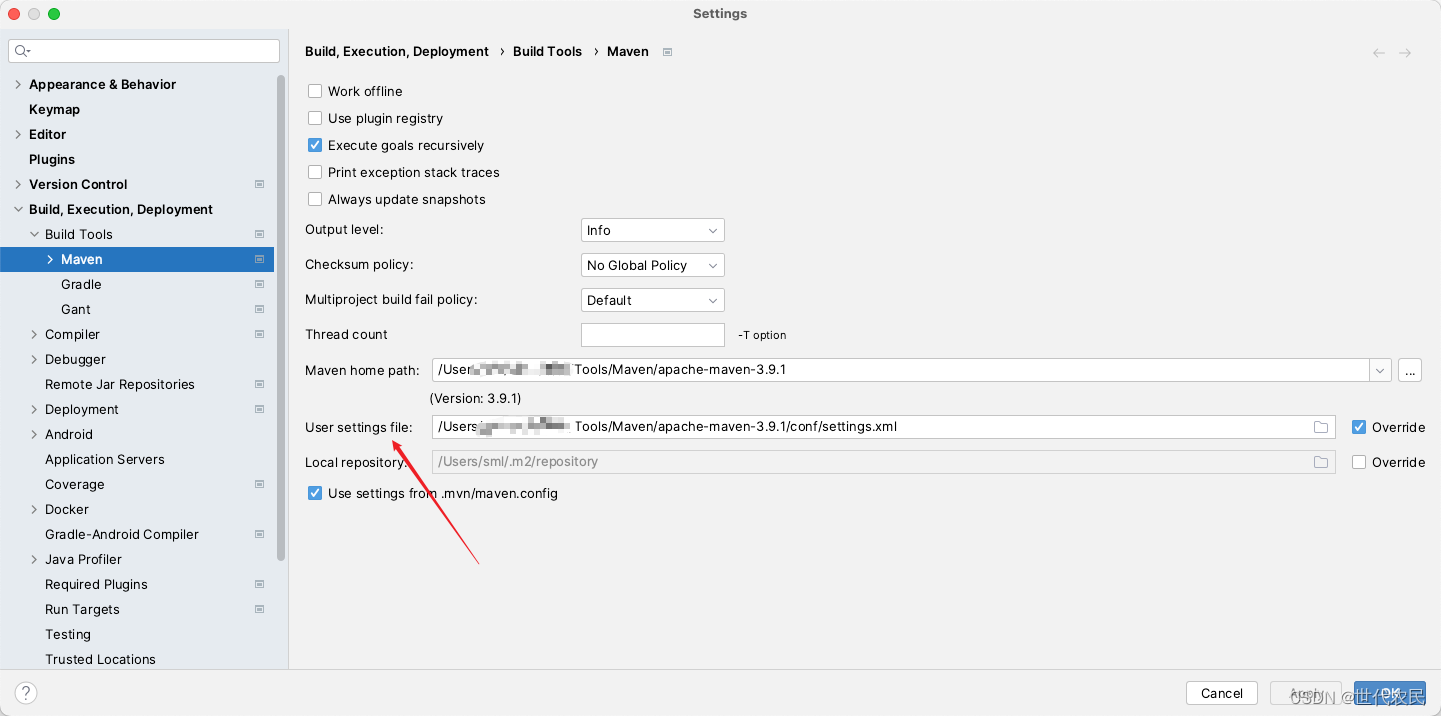 IDEA指定Maven settings file文件未生效