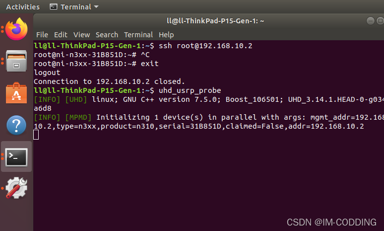 UBUTNU 18.04下的USRP N310连接-CSDN博客