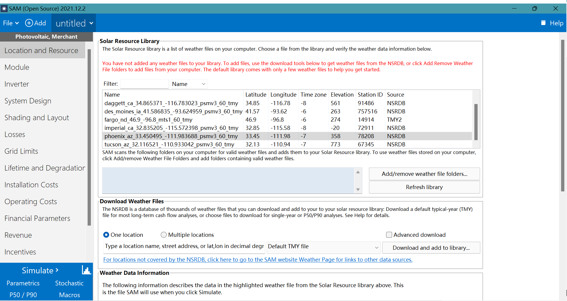 Renewable Energy Simulation: Buildup for NREL System Advisor Model, from GitHub to Desktop