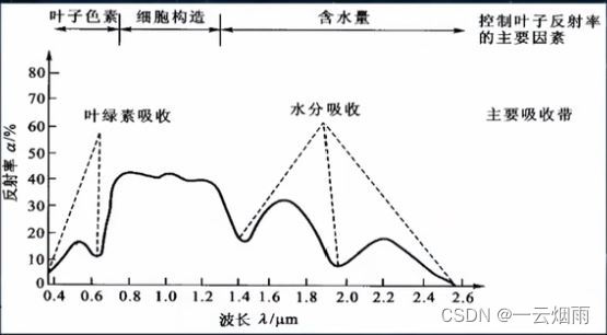 绿色植物有效光谱响应特征