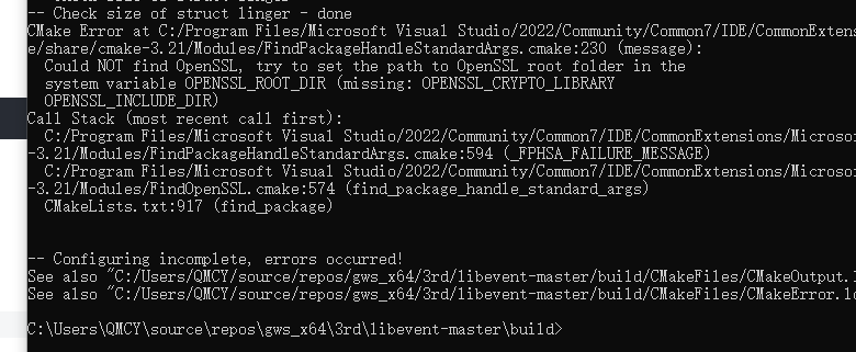 Windows cmake mode compile LibEVENT record - Programmer Sought