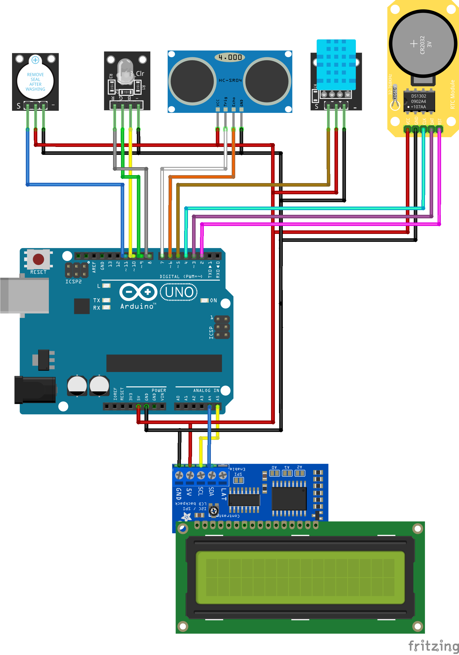 fritzing软件绘制arduino面包板接线图传感器模块库文件005