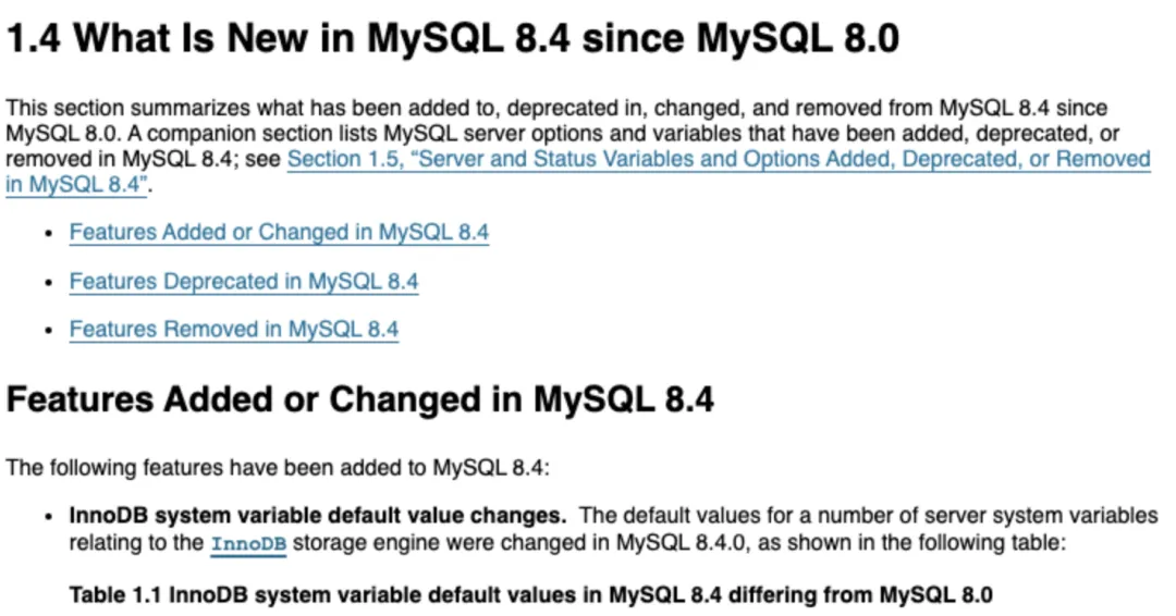 Oracle 终于在 MySQL 8.4 对 InnoDB 默认值下手了