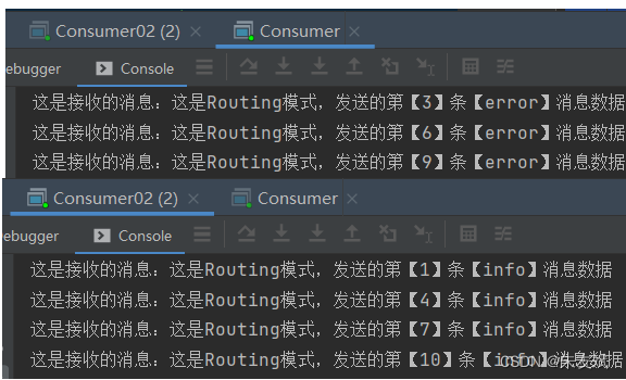 【RabbitMQ笔记05】消息队列RabbitMQ七种模式之Routing路由键模式