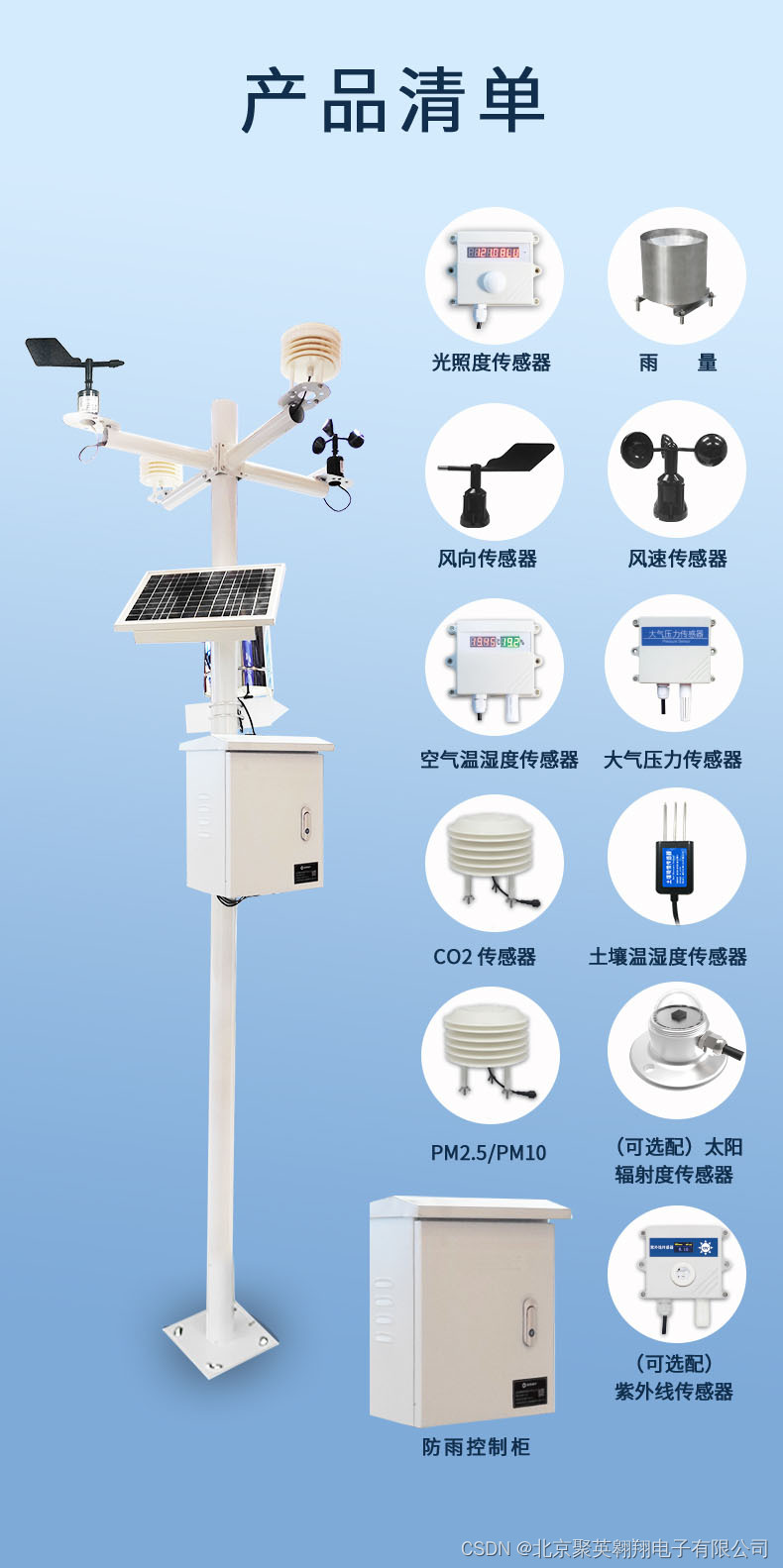 气象站产品清单