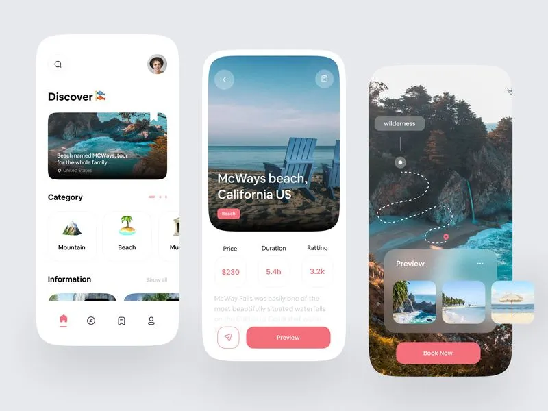 Travel app exploration by Fandhitya Giovani