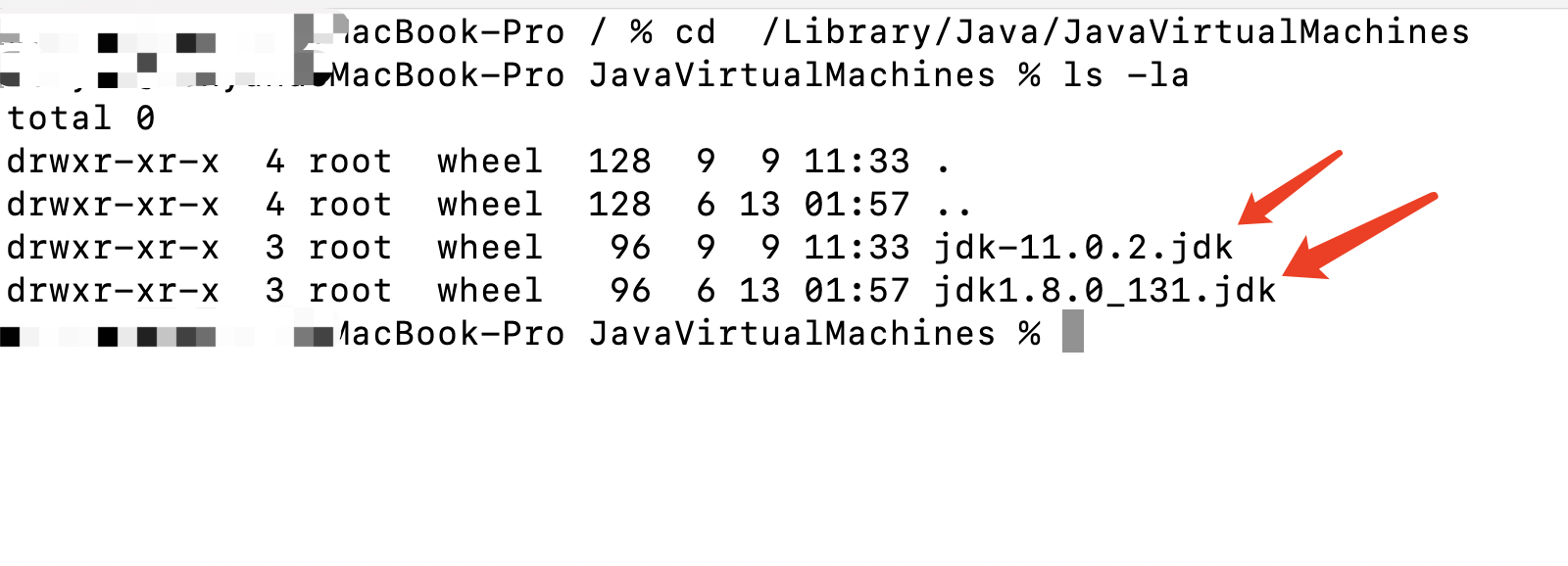 Instale las versiones duales de jdk1 8 y jdk11 en mac y switch