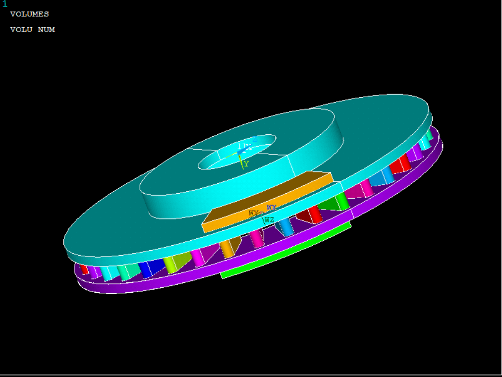 ansys apdl建模案例3-----------刹车盘