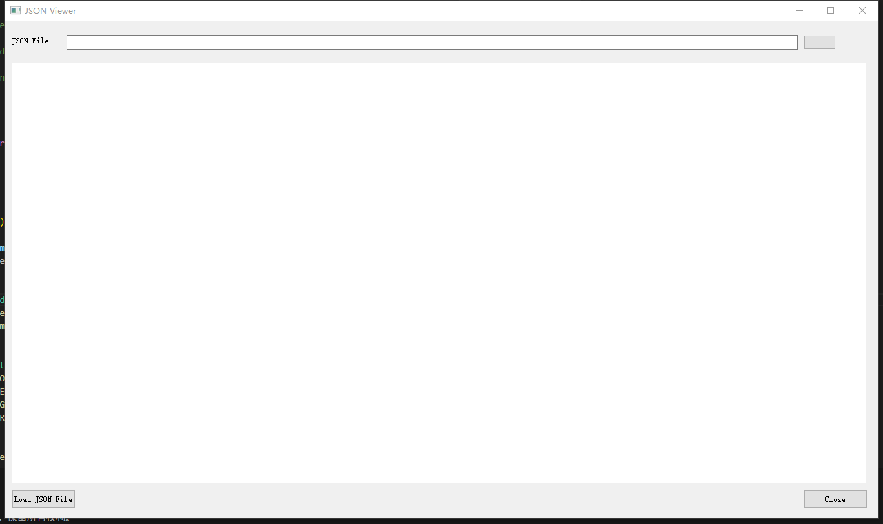 Python Qt学习（一）一个简单的JSON数据预览界面