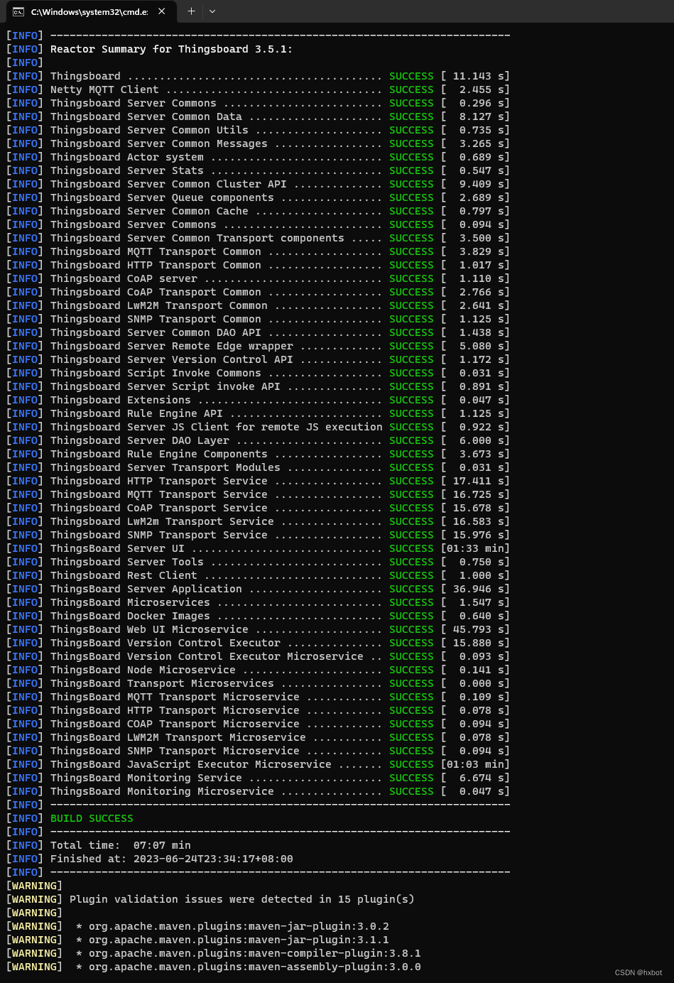 编译ThingsBoard Server Application模块，报错Could not find artifact org ...
