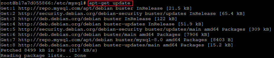 apt-get update