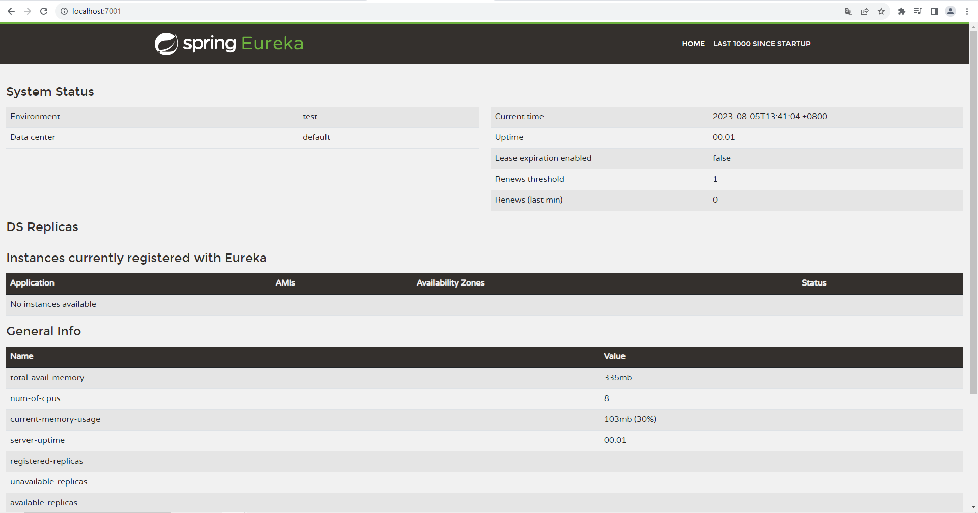 SpringCloud系列（7）--Eureka服务端的安装与配置