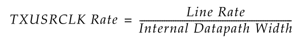 TXUSECLK速率