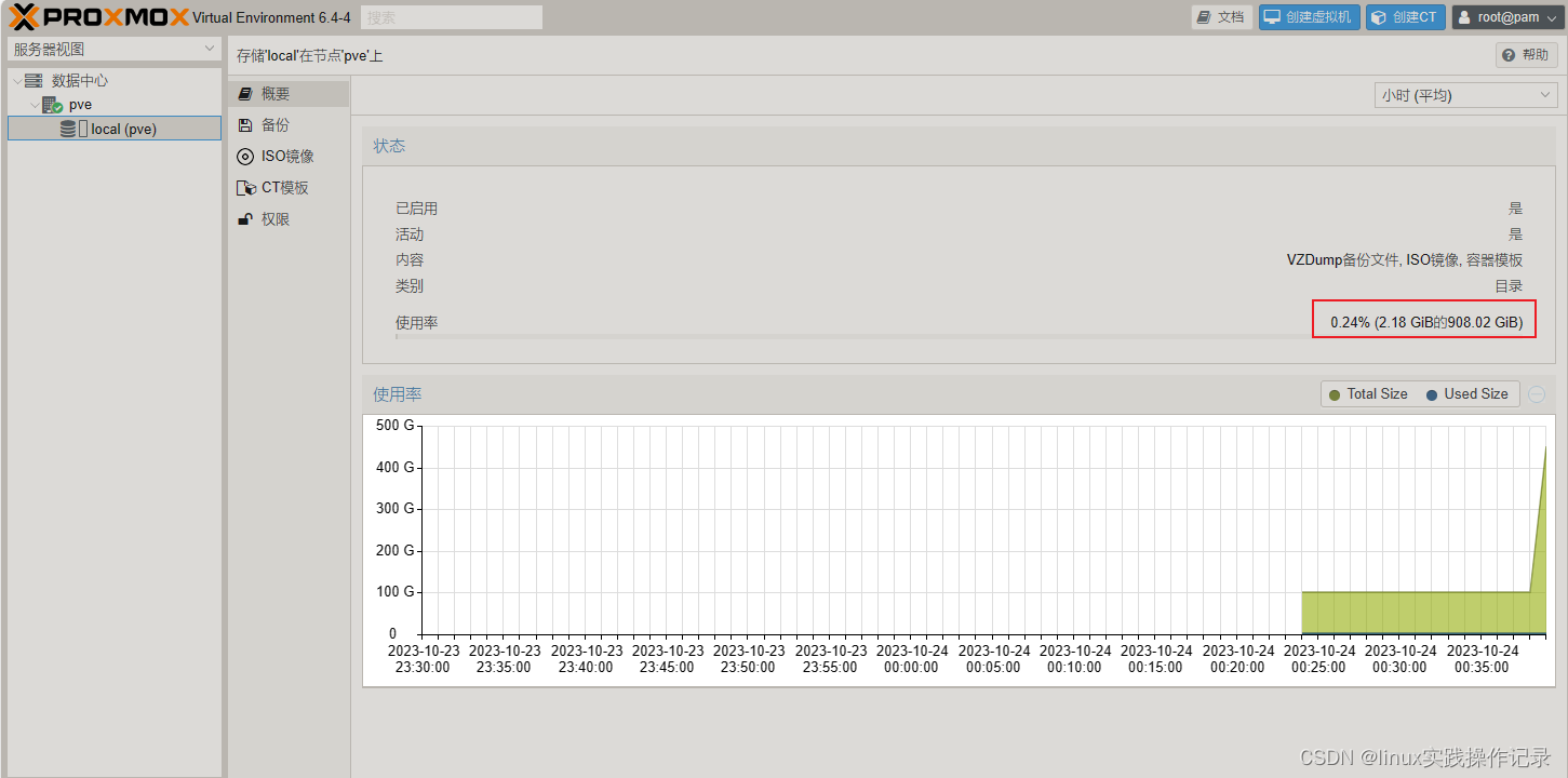 proxmox pve /dev/mapper/pve-root扩容