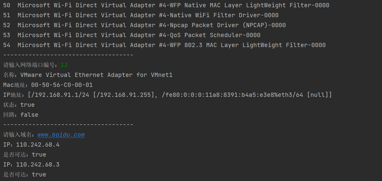 基于Java的网络端口信息查询和域名IP查询