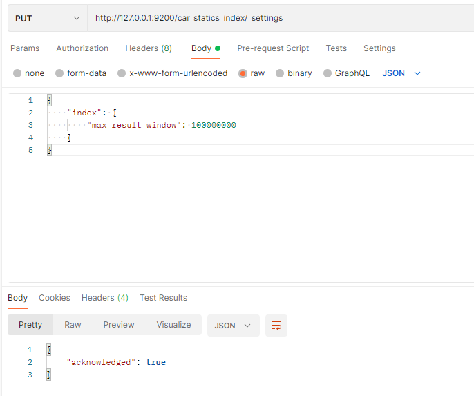 Result window is too large, from + size must be less than or equal to